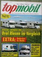 topmobil 2/1995 Niesmann Flair I 6000, Mercedes Sprinter James Cook,Vario Star,Camperway Roma,