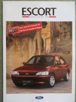 Ford Escort CL CLX +Turnier +Ghia +Cabriolets +XR3i Katalog März 1992