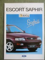 Ford Escort Saphir 65kw 66kw Limousine Turnier Kaalog Februar 1994