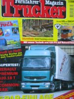 Trucker Fernfahrer Magazin 7/2000 Renault Premium 420.18T,Vergleichstest Ducati TD vs. Transit FT330L vs. Iveco Daily 35 S 13V