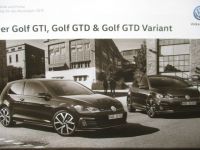 VW Golf VII GTI,GTD +Variant Modelljahr 2019 Preisliste