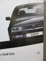 VW Golf III 1H1 GTI Prospekt +16V August 1992