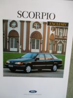 Ford Scorpio Exclusiv CL GL 74kw/100ps Prospektblatt Juni 1988