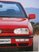 VW Golf III 1H1 Cabriolet Katalog Juli 1995 +Avantgarde