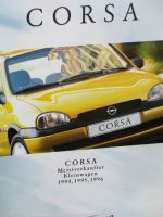 Opel Corsa B City Eco Swing Advantage 3-türer 5-türer Katalog April 1997