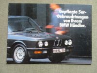 BMW 5er Gebrauchtwagen Katalog 518i-M5 E28 Oktober 1988