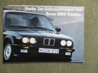 BMW 3er Reihe Gebrauchtwagen Katalog 315-M3 E30, Cabrio, Touring +325e +324d E30 März 1988