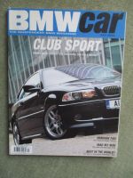 BMW car 7/2002 Hamann 745i E65, 850CSI E31,330Ci E46 clubsport Copé,320iS E30