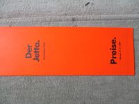 VW Jetta C CL GL Carat +GT Preisliste Modelljahr 1985