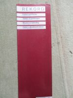 Opel Rekord E Farben/Polster Juli 1984