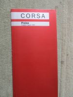 Opel Corsa A LS GL GLS GT Preisliste August 1985