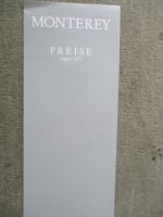 Opel Monterey RS LTD Preisliste August 1992