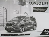 Opel Combo Life Preisliste Juli 2020