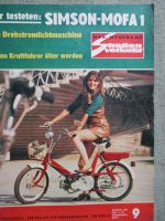 Der Deutsche Straßenverkehr 9/1971 Simson Mofa 1,Citroen GS