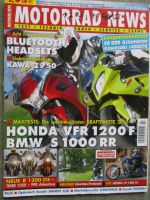 Motorrad News 2/2010 Gebrauchtberatung Kawa Z750,Honda VFR1200F vs. BMW S1000R,Honda VT1300CX,R 1200GS