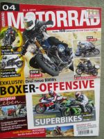 Motorrad 4/2014 Suzuki V-Strom 1000,BMW R1200RT,R1200GS Adventure, Honda Fireblade SP vs. Kawasaki ZX-10R