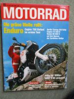 Motorrad 15/1987 Honda CBR 1000F,Kawasaki KLR 650, Yamaha FZR 1000 Genesis,Benelli 125 BX