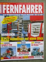 Fernfahrer Magazin 8/2005 Scania R420 Fahrbericht,Vergleich Daf XF95 Super Spacecab vs.MAN TGA XXL vs. Actros Megaspace