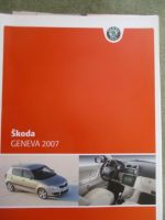 Skoda Genf 2007 Fabia (Typ 5J) Pressemappe +Großformat Fotos +CD-Rom