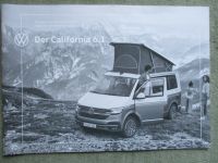 VW T6.1 California Preisliste Modelljahr 2020