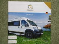 Robeta Preisliste Citroen Jumper +Fiat Ducato 9/2020