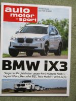 auto motor & sport 10/2021 BMW iX3 vs. Jaguar I-Pace vs. Mercedes EQC vs. Tesla Model Y vs. Volvo XC40