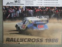 Rallye Kalender 1986 Jukka Pelttari auf Porsche 911 SC 4x4 +Lasse Cement Group A Volv 240 Turbo+Bjorn Skogstad Opel Ascona i2000