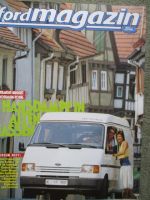 fordmagazin 3/1986 Tansit Kombi der DLRG,Cobra 230ME und Vignale TSX-6,Escort Cabrio, Scorpio 4x4,Econovan,Nugget,Fiesta