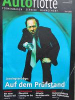 Autoflotte Firmenwagen Service Management 6/2004 neue Peugeot 407,S-Type 2.7l V6 Diesel,Transit 2.4TDCi,X3 3.0D E83,Mini Cabrio