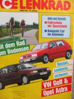 ACE Lenkrad 8/1991 Opel Astra F vs. VW Golf III,Nissan Prairie Pro,W124 Wasserstofffahrzeug,