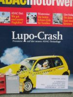 ADAC motorwelt 11/1999 VW Lupo Crashtest,BMW 320d E46 Touring, A3 1.8T,Primera 1.8i und Peugeot 406 Premium HDi