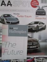 IAA Spot das offiziele Magazin 2013 E200 CNG,VW E-Golf,e-up,Golf R,50 Jahre 911,Octavia RS,C4,ix35,Ghibli,4C,Lexus