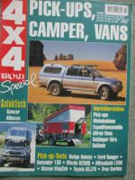 Off Road Spezial 4x4 Pickups,Camper & Vans 3/2000 Geocar Albacco, Dodge Dakota,Ford Ranger,Toyota HZJ79,Trax Gurkha