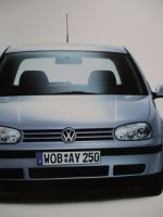 VW Golf IV Typ 1J Vorstellung Buch April 1998