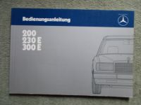 Mercedes Benz 200 230E 300E W124 Handbuch Deutsch November 1984 NEU