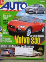Auto Straßenverkehr 24/2001 Honda Jazz und CR-V, VW Passat W8 vs. BMW 540i E39,Vectra,Lancia Thesis 3.0V6 24V
