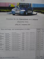 Mercedes Benz C-Klasse Limousinen W202 C220D +TD C250 TD C180 C200 C230 Kompressor C240 C280 C43AMG