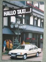 Opel Hallo Taxi! Ascona C +Rekord E +Kadett D Prospekt Januar 1983
