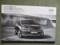 Opel Astra +Limousine +Sports Tourer Preisliste 11/2013
