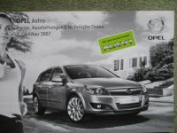 Opel Astra H +Edition +Navi +Sport +OPC Benzin Diesel Oktober 2007