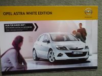 Opel Astra J White Edition katalog Poster 132kw +Diesel 81kw 92kw 96kw 121kw Februar 2012