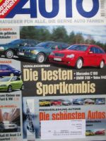 Auto Straßenverkehr 8/2001 Dauertest Audi A6 Avant 2.4 Typ4B, C180 W203 vs. BMW 318i E46 touring vs. Volvo V40