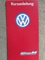 VW Golf III Kurzanleitung September 1995