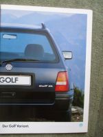 VW Golf III Variant 1HXO CL GL GT GTD +Special Katalog Januar 1995