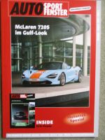 Auto Sport Fenster 8/2021 McLaren 720S im Gulf Look,Nissan Qashqai,Honda SH 125,KTM 125 Duke,890 Adventure