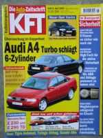kft die Autozeitschrift 6/1995 Audi A4 Turbo,E230 E290TD W210,Baleno,Rover 414i7416i,Chrysler Stratos,