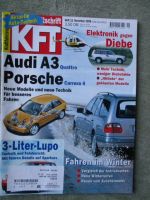 kft die Autozeitschrift 11/1998 VW 3L Lupo,kaufberatung Toyota Avensis,Astra vs. Bora, Euro Mobil Alkoven auf VW T4 California