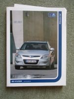 Hyundai i30 1.4 1.6 2.0 Pressemappe 2007