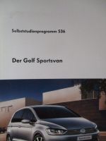 VW Golf Sportsvan SSP 536 Karosse Antriebesaggregate Heizung/Klima Fahrwerk Elektrik Infotainment Juli 2014