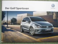 VW Golf Sportsvan Katalog Mai 2016 TSI TDI +Preise Modelljahr 2017